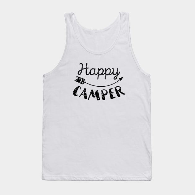 Happy Camper Tank Top by VectorPlanet